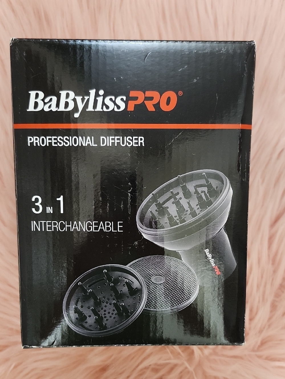 Brand New BABYLISS PRO PROFESSIONAL DIFFUSER 3 in 1 INTERCHANGEABLE
